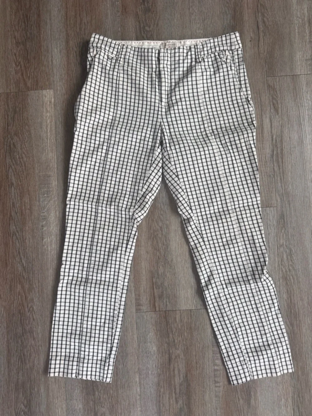 Anthropologie Essential Slim Checkered Pants - size 4 - Picture 1 of 4